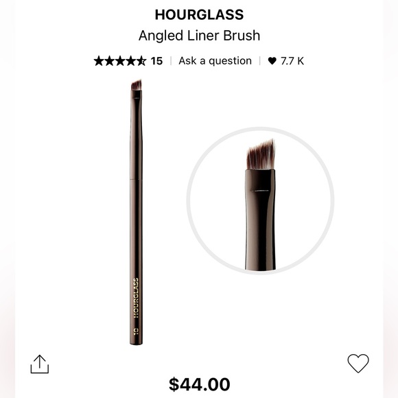 New Hourglass makeup cosmetic angled liner eye brush # 10 lining - Picture 2 of 5